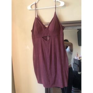 Charlotte Russe mini dress Size L Dark Mauve berry